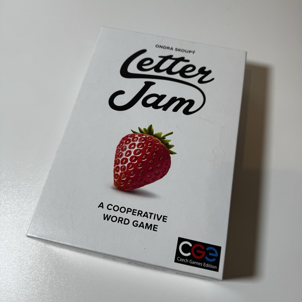 Letter Jam Board Game Cooperative‎ Deduction Family Party Word Game Complete